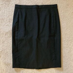 J. Crew Black Pencil Skirt